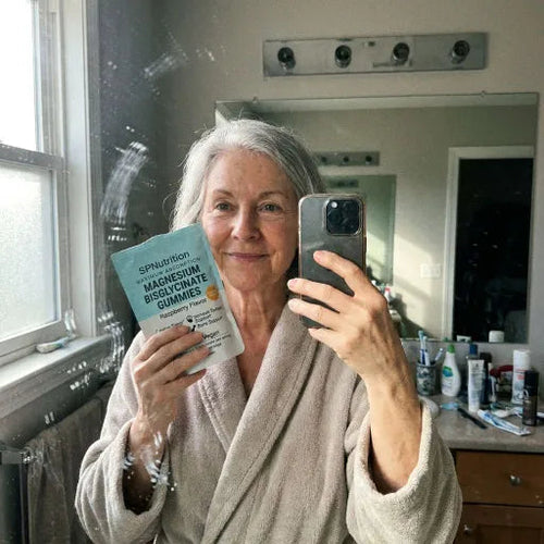 Customer holding a product